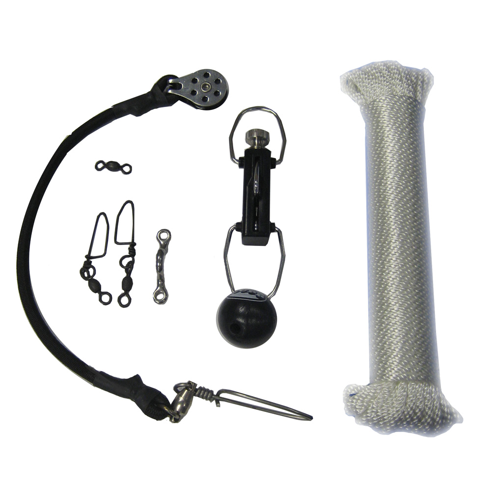 RUPP CA-0113 CENTER RIGGING KIT WITH KLICKERS - WHITE NYLON 45'