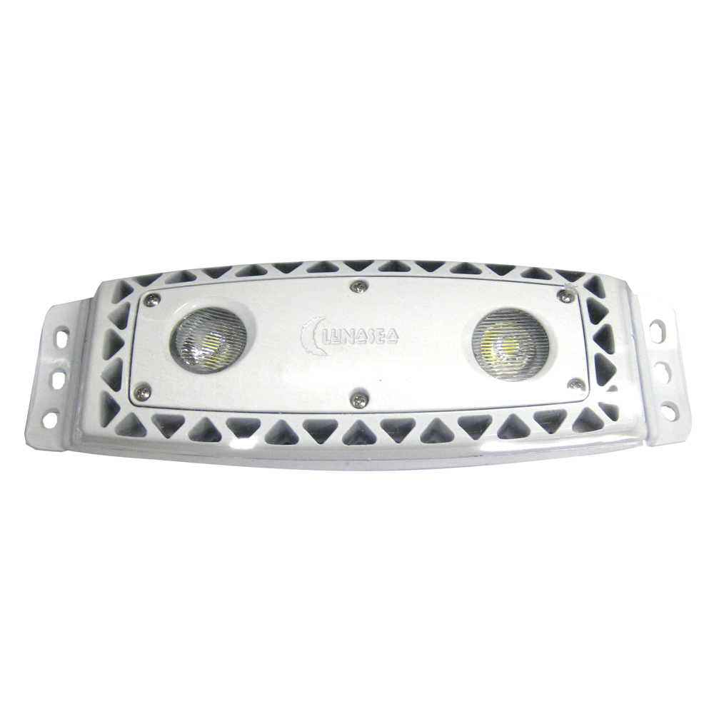 LUNASEA LLB-472W-21-10 HIGH INTENSITY OUTDOOR DIMMABLE LED SPREADER LIGHT - WHITE - 1,100 LUMENS