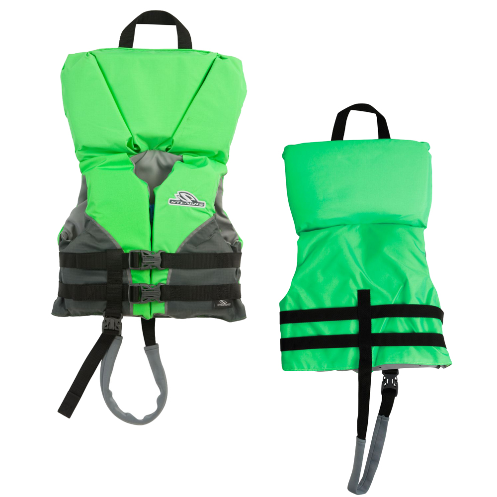 STEARNS 2000013194 INFANT HEADS-UP NYLON VEST LIFE JACKET - UP TO 30LBS - GREEN