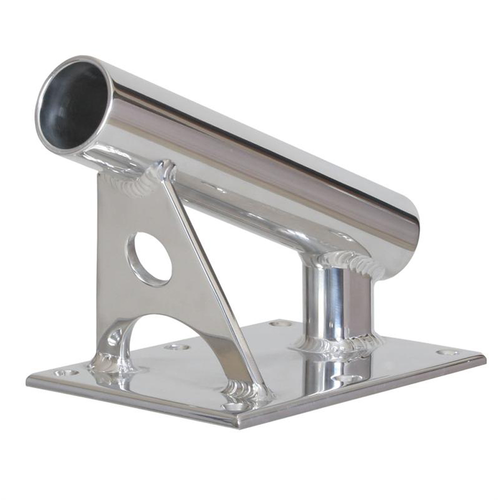 LEES MX7001CR MX PRO SERIES FIXED ANGLE CENTER RIGGER HOLDER - 22° - 1.5” ID - BRIGHT SILVER