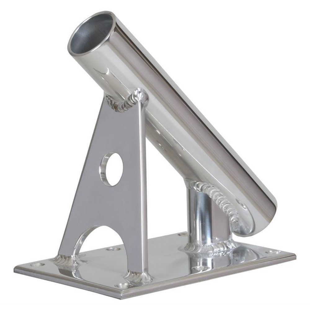 LEES MX7003CR MX PRO SERIES FIXED ANGLE CENTER RIGGER HOLDER - 45° - 1.5” ID - BRIGHT SILVER
