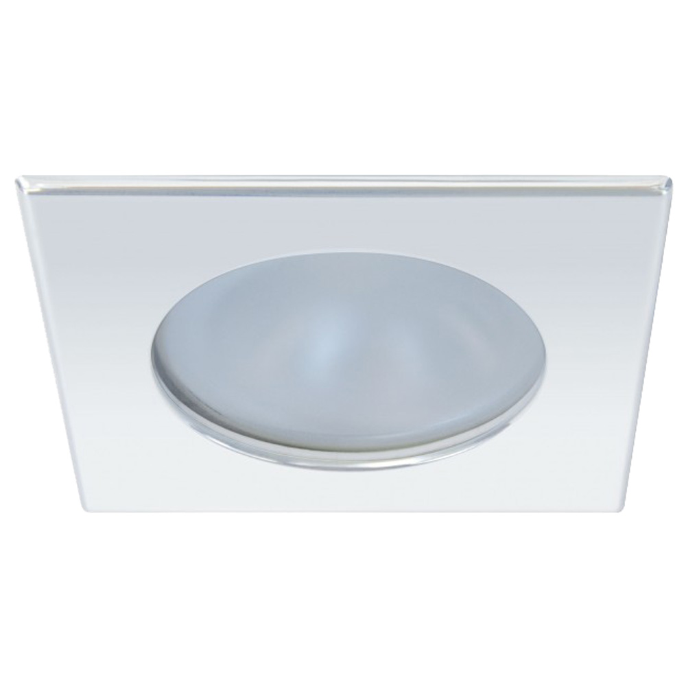 QUICK FAMP3022X02CA00 BLAKE XP DOWNLIGHT LED - 4W, IP66, SCREW MOUNTED - SQUARE STAINLESS BEZEL, ROUND WARM WHITE LIGHT