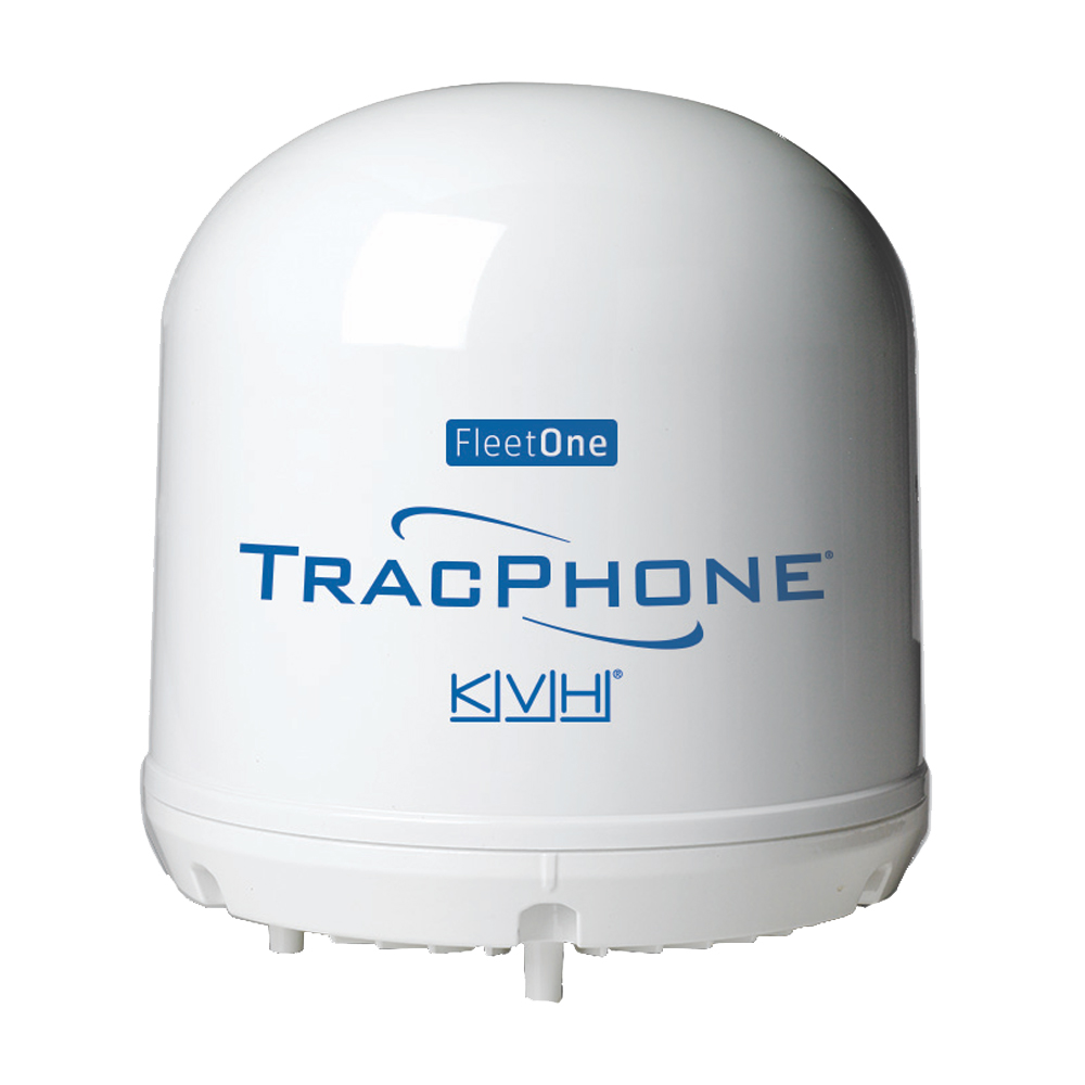 KVH 01-0398 TRACPHONE FLEET ONE COMPACT DOME WITH 10M CABLE
