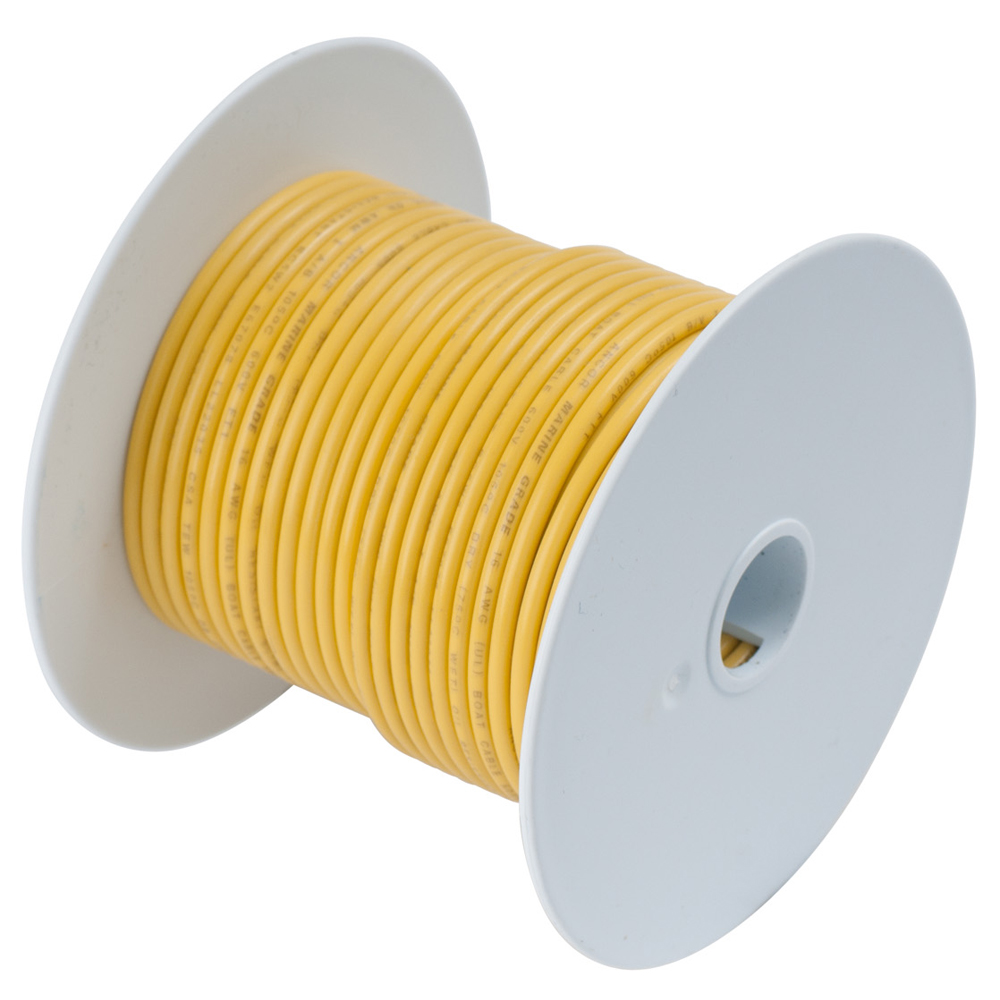 ANCOR 101010 YELLOW 18 AWG TINNED COPPER WIRE - 100'