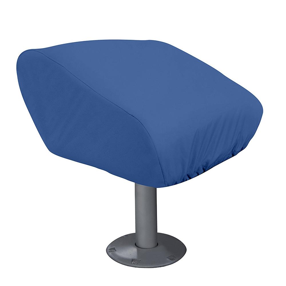 TAYLOR MADE 80220 FOLDING PEDESTAL BOAT SEAT COVER - RIP/STOP POLYESTER NAVY