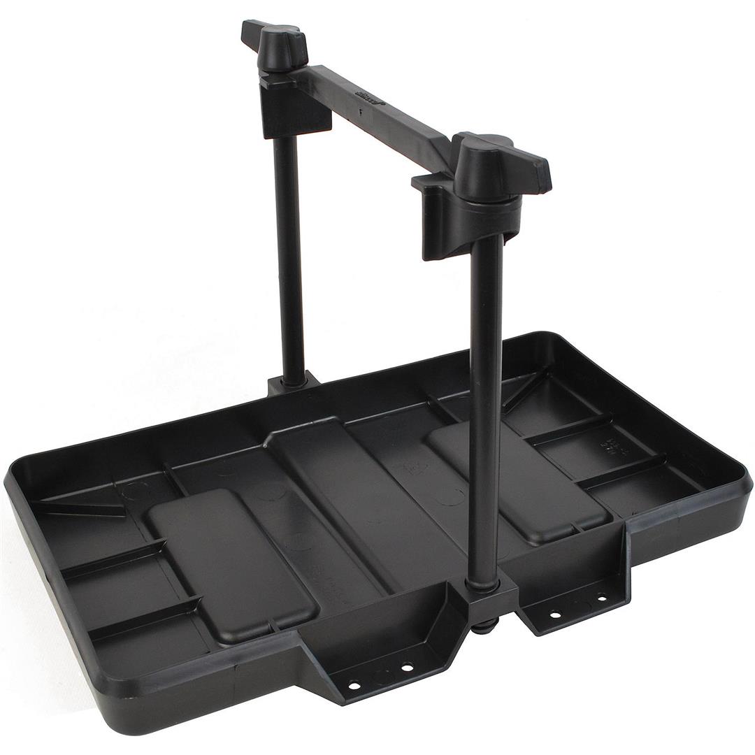 ATTWOOD 90915 9091-5 USCG-Approved 27 Series Adjustable Hold-Down Marine Boat Battery Tray, Black