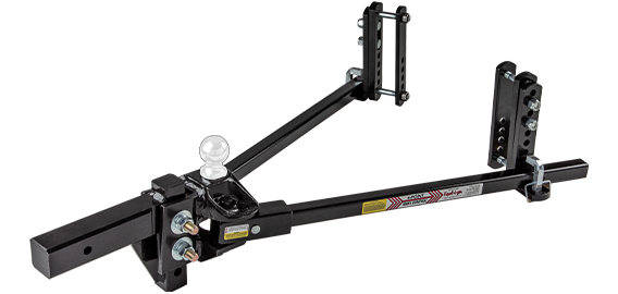 EQUAL-I-ZER 90001600 4-point Sway Control Hitch, 90-00-1600, 16,000 Lbs Trailer Weight Rating, 1,600 Lbs Tongue Weight Rating, Weight Distribution Kit Includes Standard Hitch Shank, Ball NOT Included