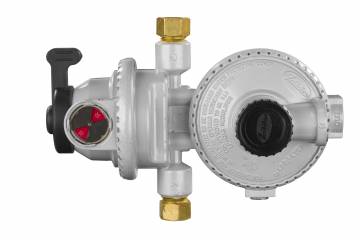 JR PRODUCTS 731525 07-31525 Compact Low Pressure Two-Stage Automatic Changeover Regulator, White