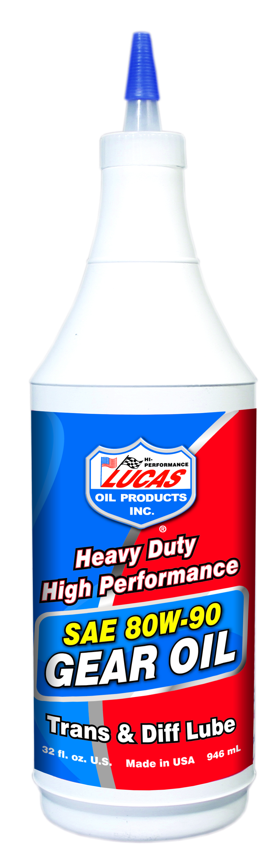 LUCAS OIL 10043 Lucas Heavy Duty Gear Oil, 32 oz, Plastic Bottle, Amber, Liquid