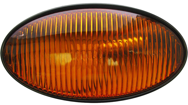 OPTRONICS RVPL5ABP RVPL5AMP Amber Oval Porch/Utility Light