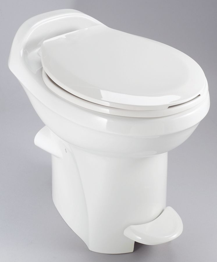 THETFORD 34431 Aqua-Magic Style Plus RV Toilet with Hand Sprayer / High Profile / White