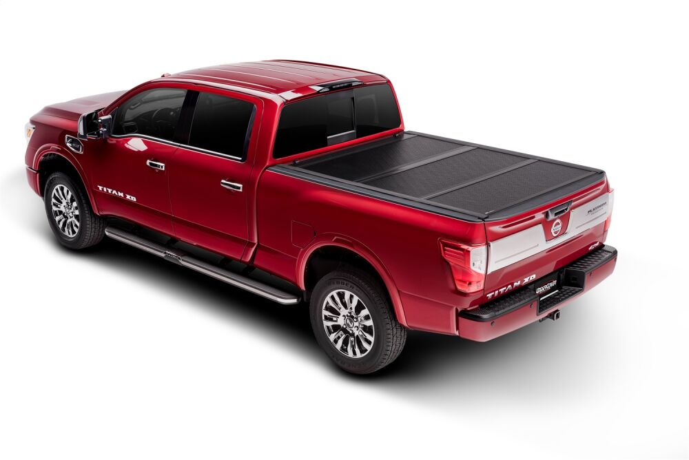 UNDERCOVER FX51011 Flex Hard Folding Truck Bed Tonneau Cover | | Fits 2015 - 2017 Nissan Frontier w/track system 4' 11” Bed (58.6”)