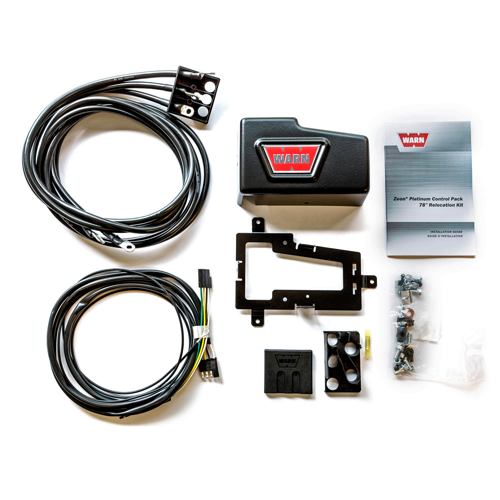 WARN 92193 Control Pack Relocation Kit for ZEON Platinum Winches, Long Application