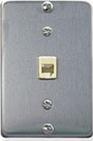 ICC IC630DA6SS WALL PLATE 6C,STAINLESS STEEL
