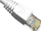 ICC ICPCSJ01WH PATCH CORD, CAT 5E, MOLDED BOOT, 1' WHITE