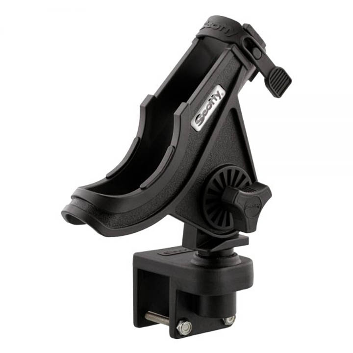 SCOTTY 284 Baitcaster/Spinning Rod Holder with 1- 1/4- Square Rail Mount