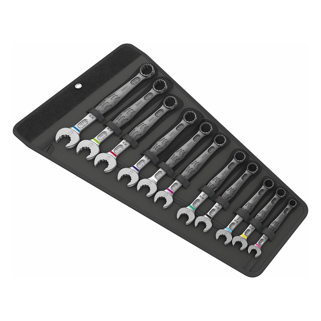 WERA 05020231001 6003 Joker 11pc Combination Wrench Set Metric in textile pouch