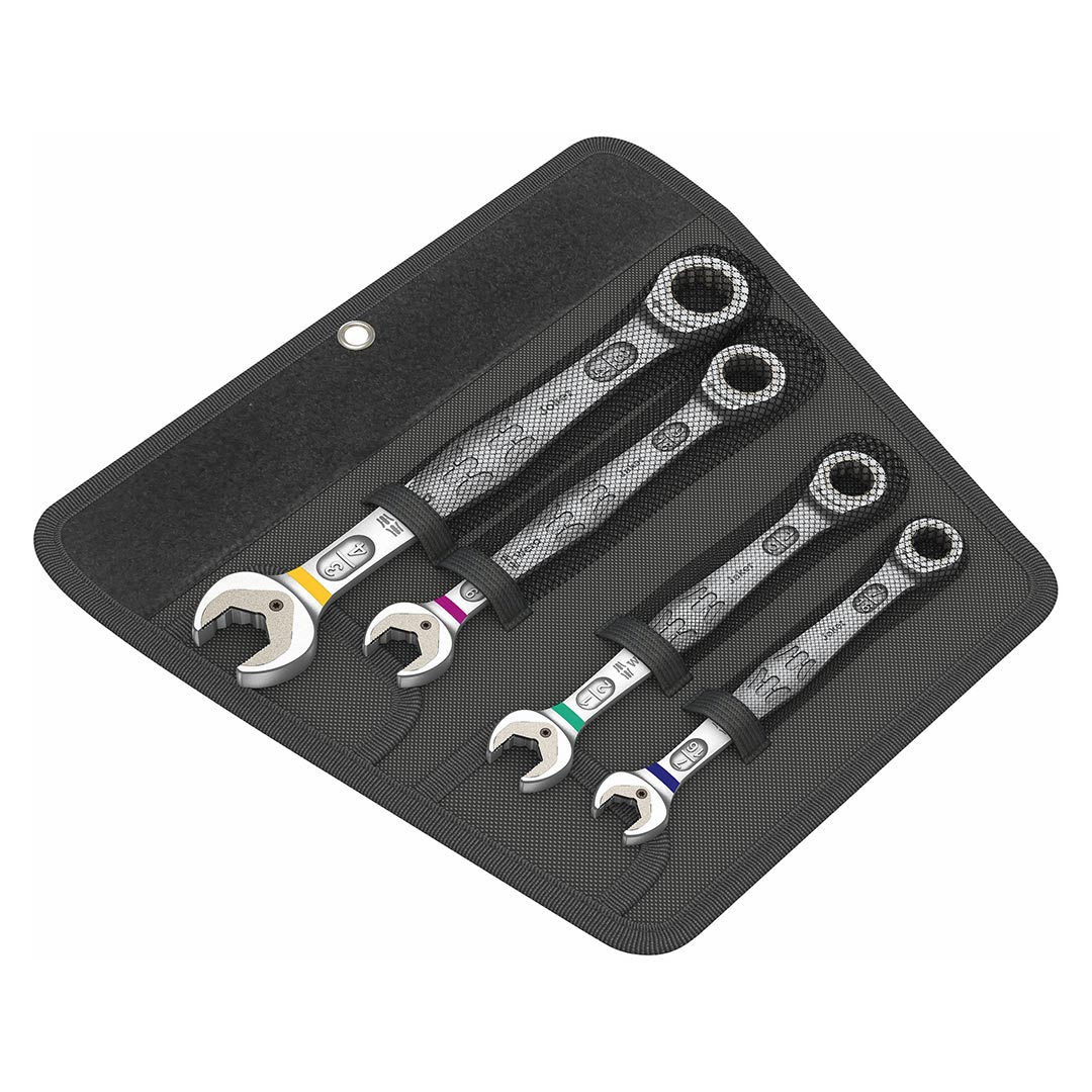 WERA 05073295001 JOKER SAE (Imperial) Ratcheting Combination Wrench (4-Piece Set)