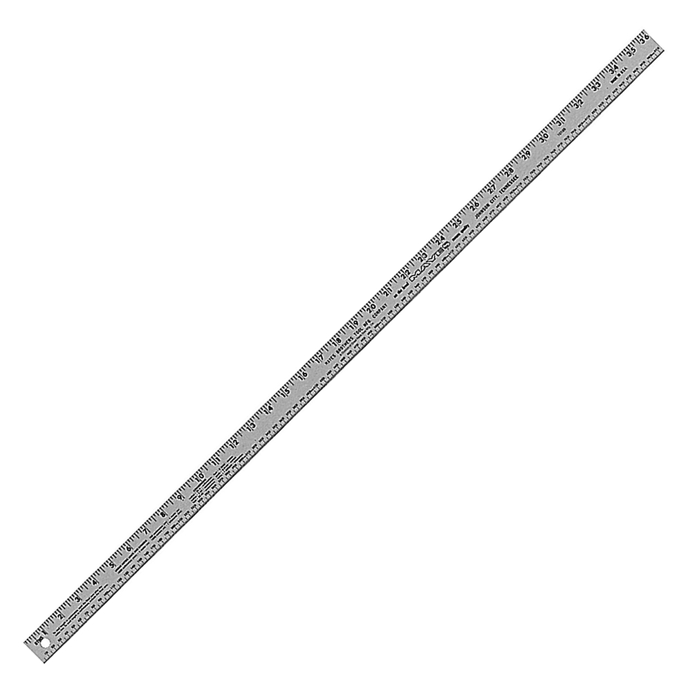 MAYES 10189 36 Inch x 1 Inch Aluminum Ruler