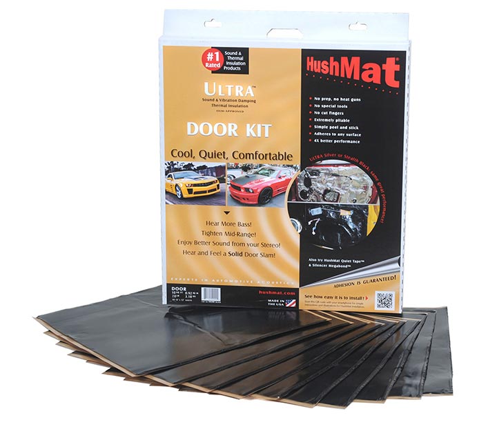 HUSHMAT 10200 Ultra Door Kit Black-ten 12”x12” Sheets (10 sq. ft.)