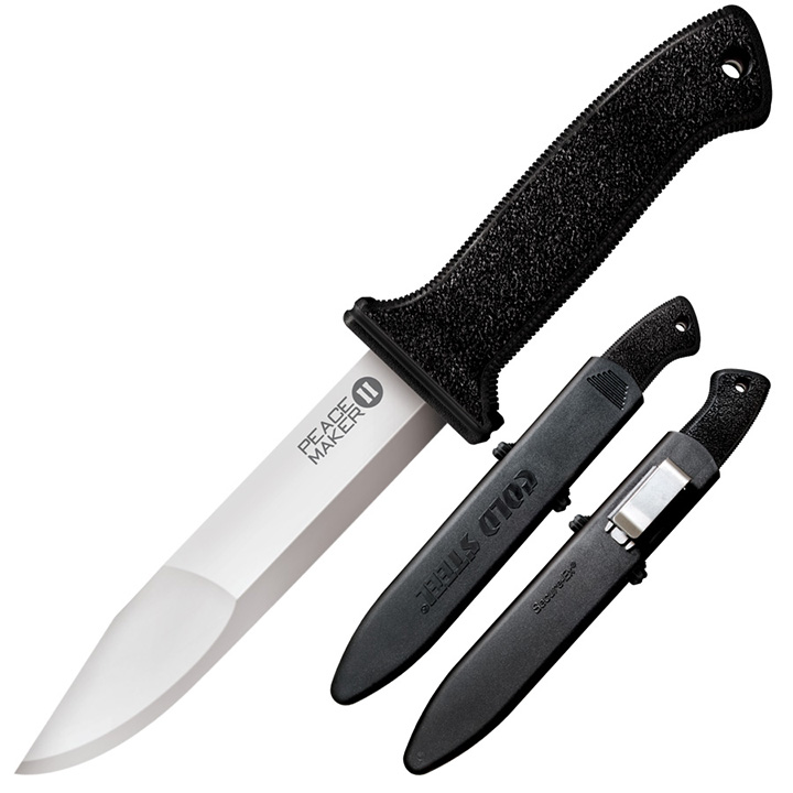 COLD STEEL 20PBLZ Peace Maker Ii Knife 5-1/2” Blade Polypropylene Handle Secure-ex Sheath