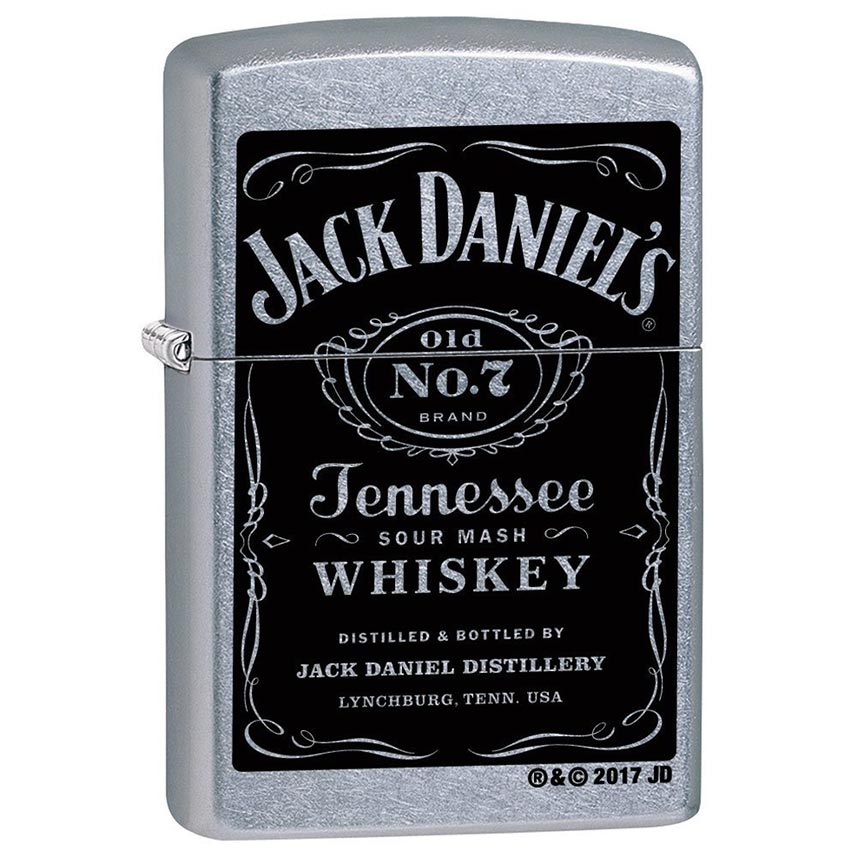ZIPPO 24779 Windproof Lighter Jack Daniel's Label Street Chrome Finish