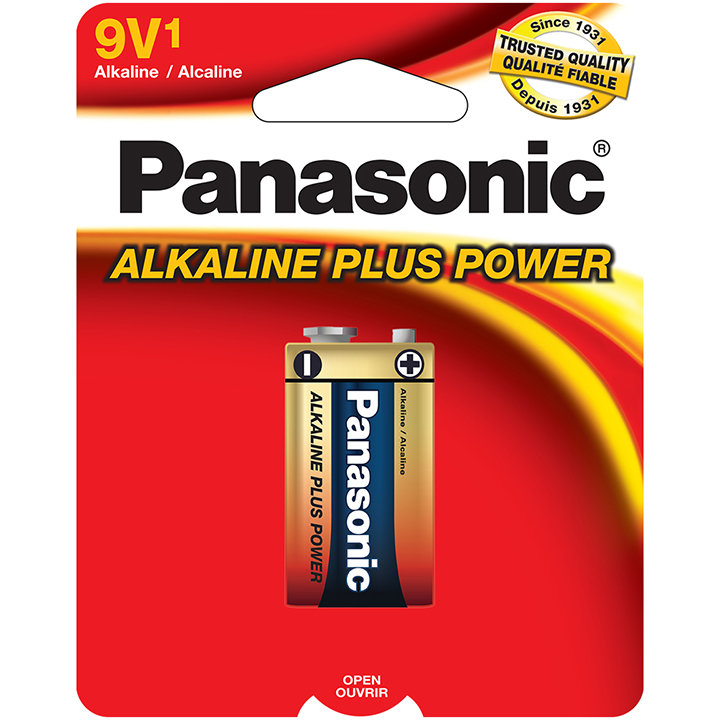 PANASONIC 6AM-6PA/1B 9-volt Alkaline Plus Power (single)