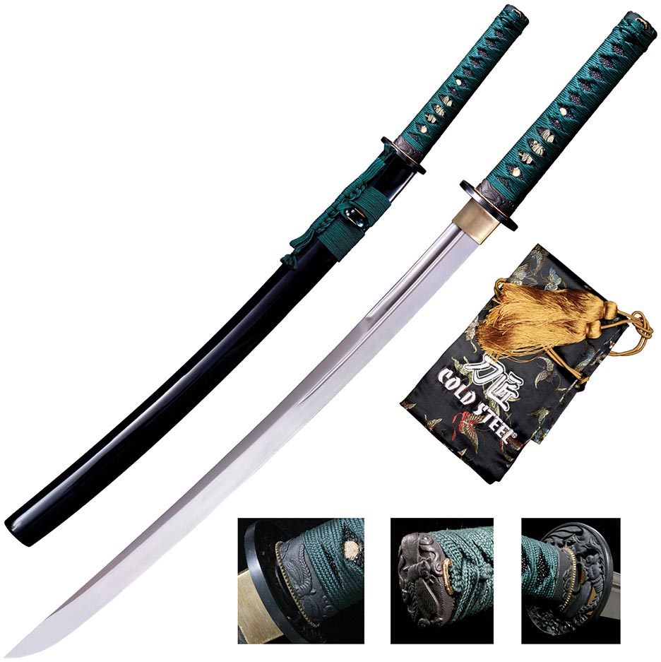 COLD STEEL 88DW Wakizashi Sword (Dragonfly) - 31-/1/2” overall length