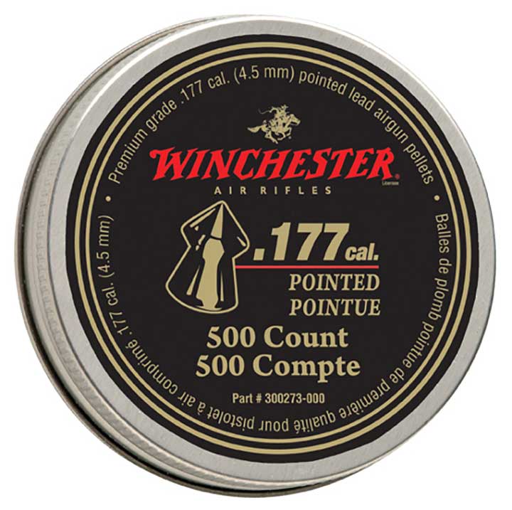 DAISY 987416446 Winchester Pointed .177 Caliber Pellets 500 Count