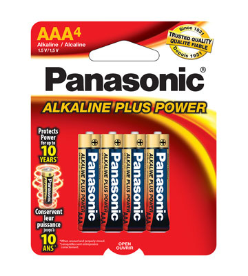 PANASONIC AM-4PA/4B AAA4 Alkaline Plus Power