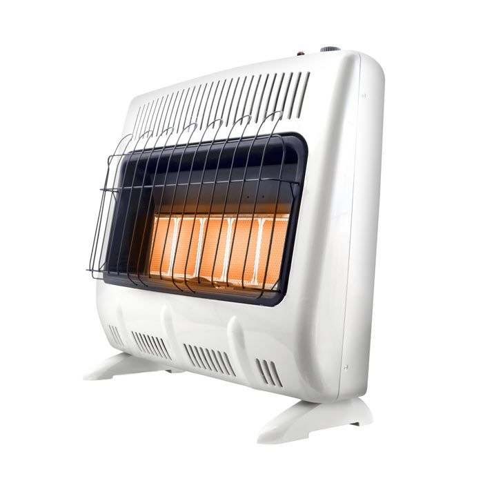 MR HEATER F299430 Radiant Wall Heater Vent-Free White 30000 BTU