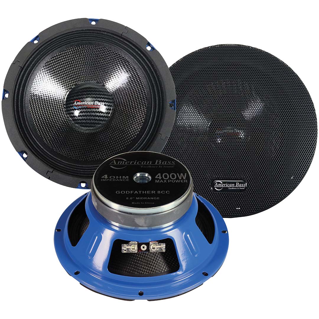 AMERICAN BASS GODFATHER 8CC 8” Midrange Speaker 400W MAX 4 Ohm (each)
