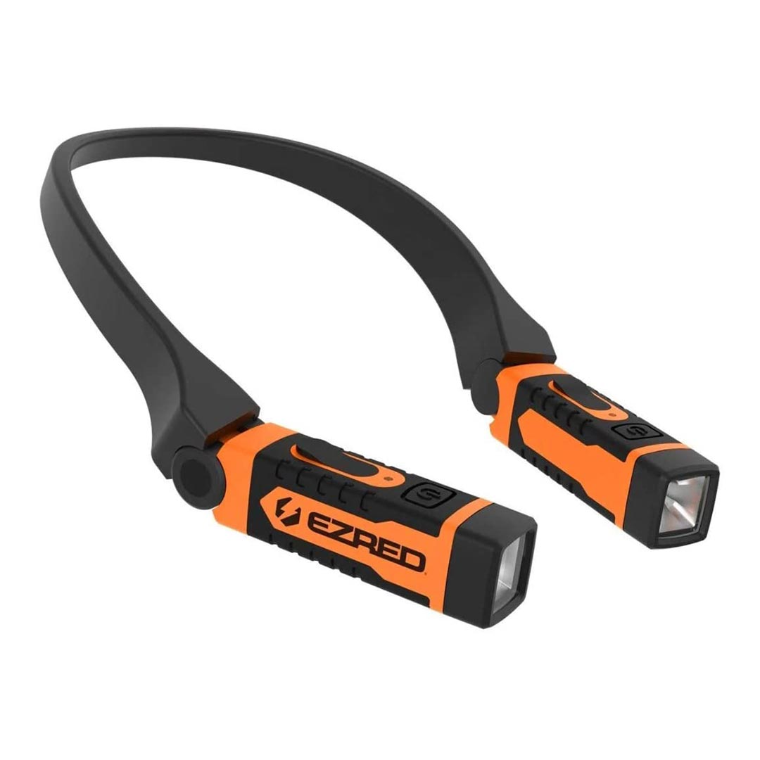 EZRED NK15-OR ANYWEAR Rechargeable Neck Light for Hands-Free Lighting (Orange)