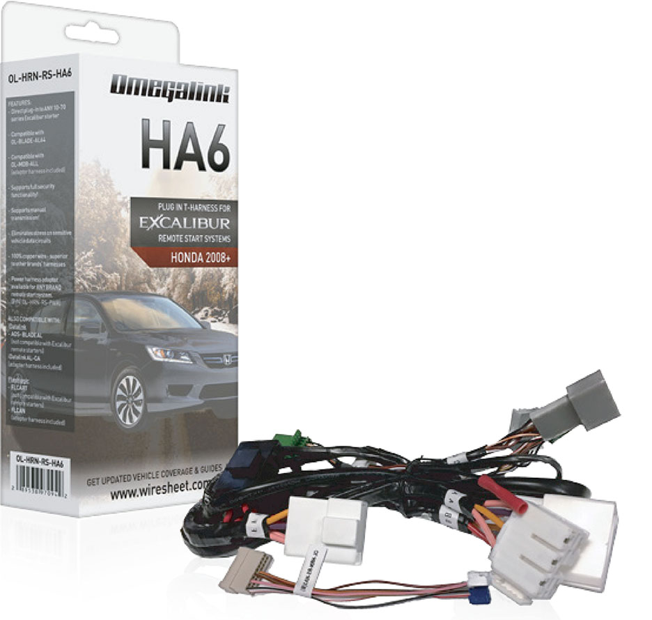 OMEGA / EXCALIBUR OL-HRN-RS-HA6 Plug&Play HarnessCovers Select Acura & Honda PTS Models 2013+