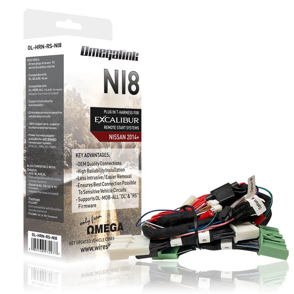 OMEGA / EXCALIBUR OL-HRN-RS-NI8 Excalibur Analog T-Harness for Select Nissan Models (Note: works standalone with OLMDBALL)
