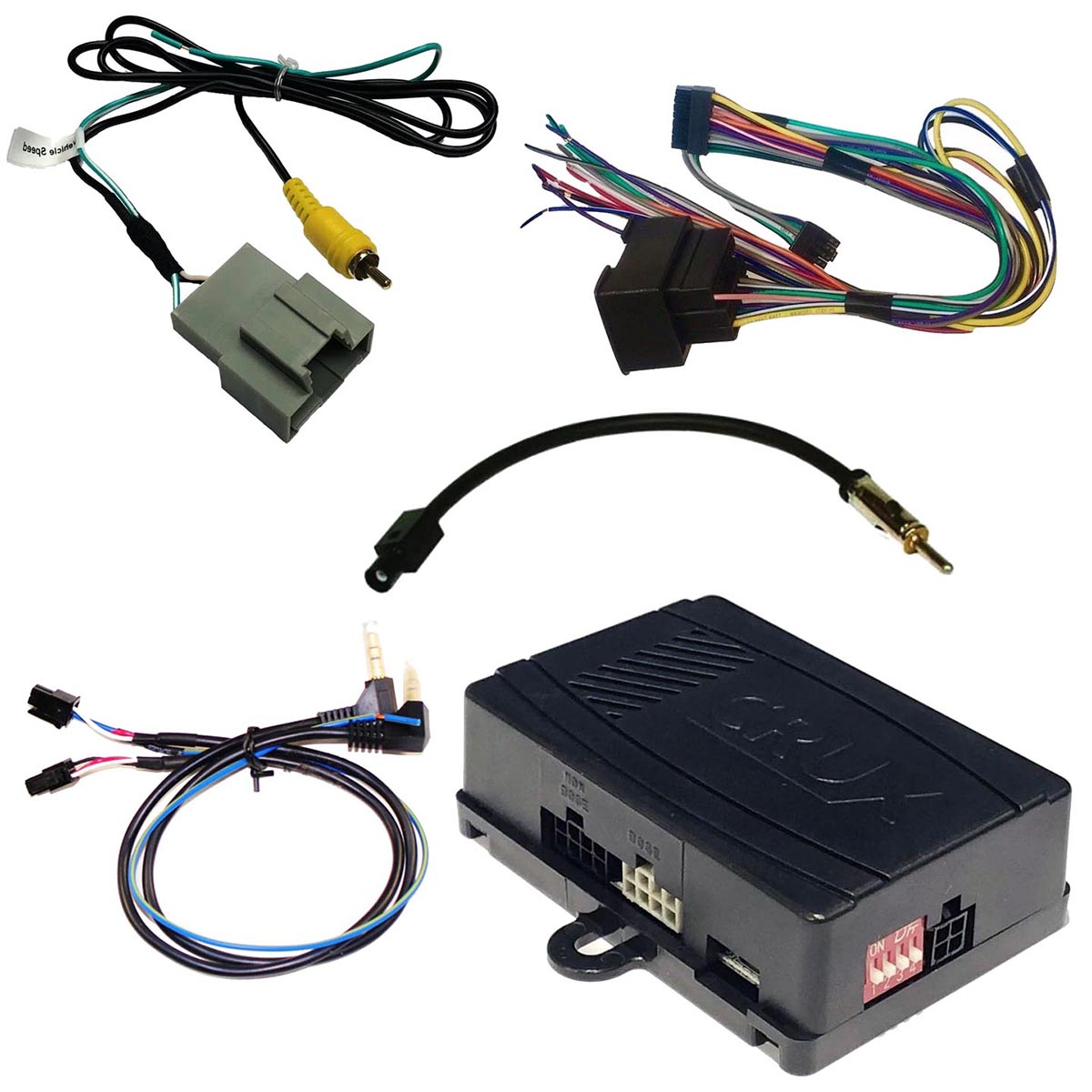 CRUX SWRGM-49N Radio Replacement Interface with SWC and factory RVC Retention for '10-'17 GM LAN 29 Bit Vehicle