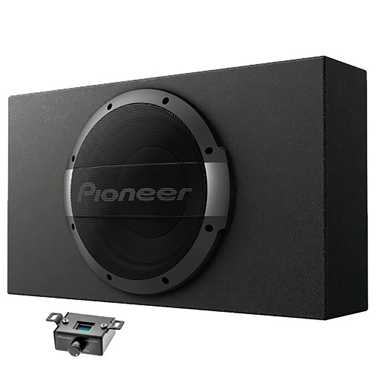 PIONEER TS-WX1010LA Single 10” Amplified Subwoofer Shallow Enclosure - 1200 Watts Max