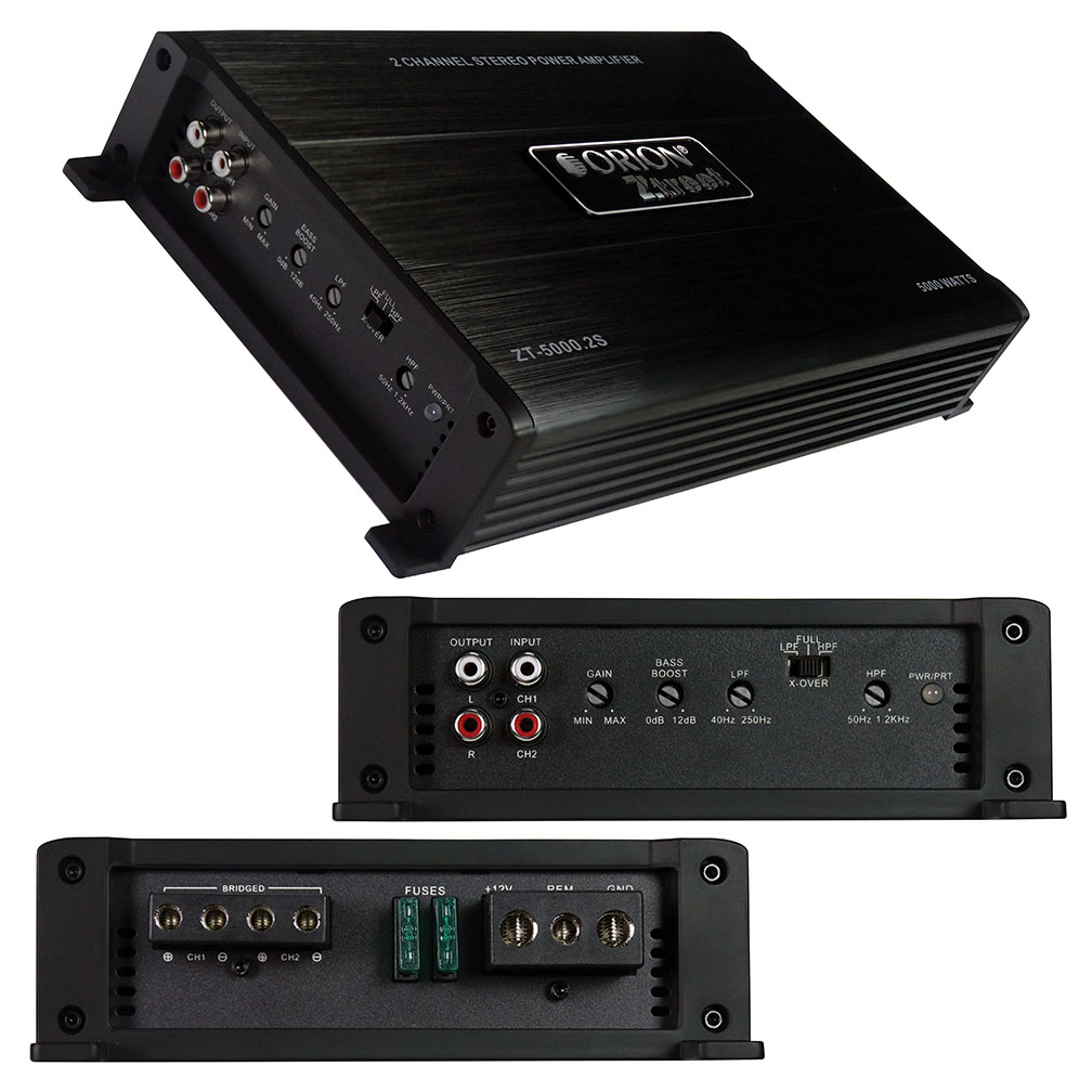 ORION ZT-5000.2S ZTREET SERIES Amplifier 5000 Watt 2 Channel