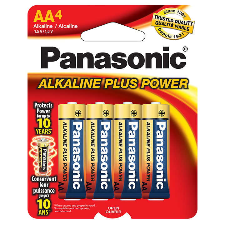 PANASONIC AM-3PA/4B Alkaline Size ”aa” Plus Power (4-pack)