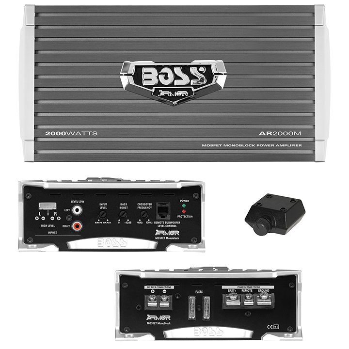 BOSS AUDIO AR2000M Armor Monoblock Amplifier 2000w Max