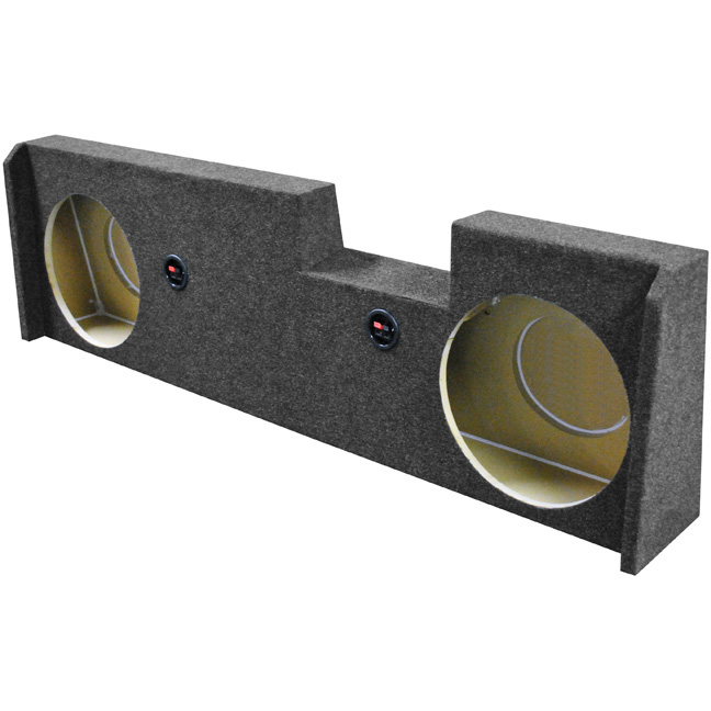 QPOWER QGMC1220144DOOR Dual 12” Woofer Box For 2014-current Gm Crew Cab Under Seat Front Fire
