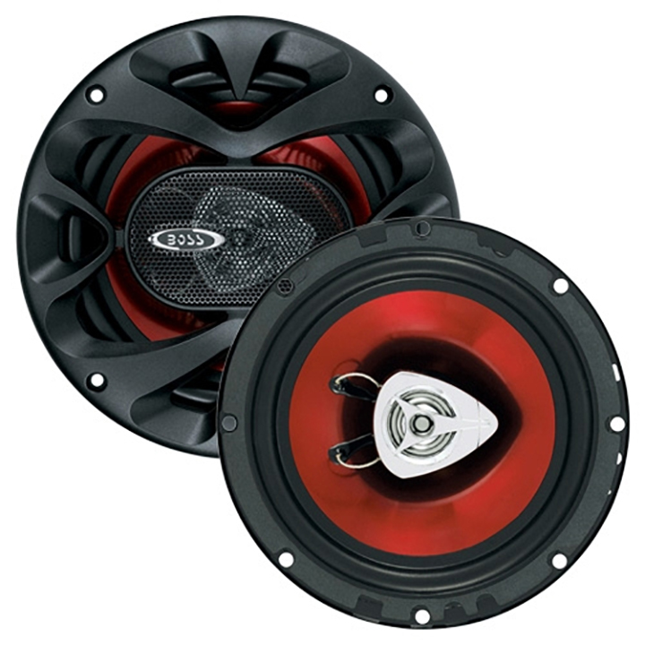 BOSS AUDIO CH6520 6.5” Speaker 2-way Red Poly Injection Cone (Pair)