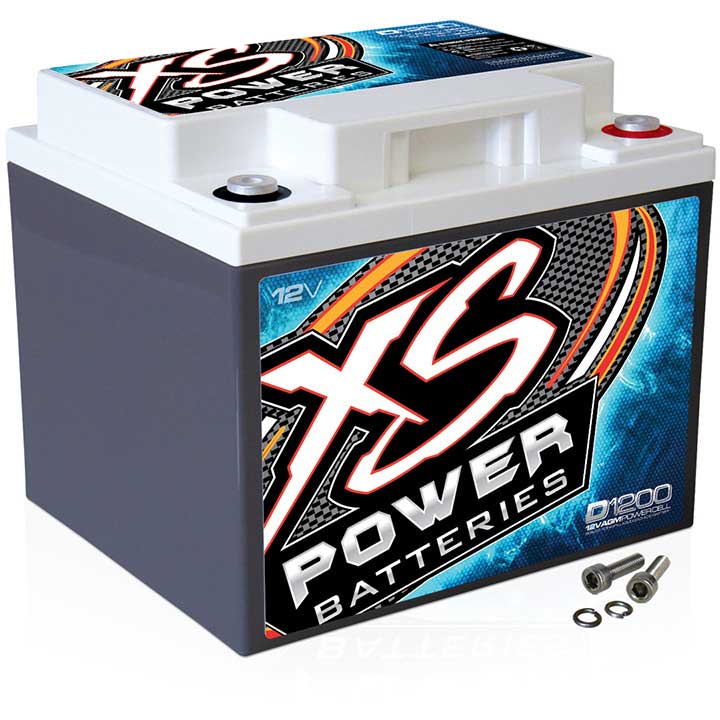 XS POWER D1200 1500/3000w 12v Agm Battery 44ah