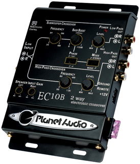 PLANET AUDIO EC10B 2-way Electronic Crossover With Remote Woofer Level Control