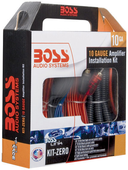 BOSS AUDIO KITZERO Complete 10 Gauge Amplifier Installation Kit