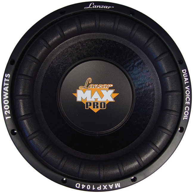 LANZAR MAXP104D Subwoofer 10” 1200 watts Dvc Dual Mag Max Series