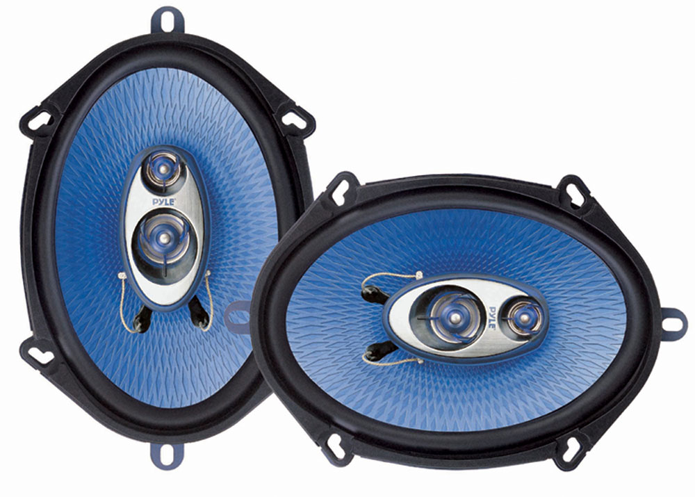 PYLE PL573BL Speaker 5x7/6x8” 3-way Blue Label 300watts