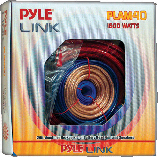 PYLE PLAM40 Amp Wiring Kit 4ga