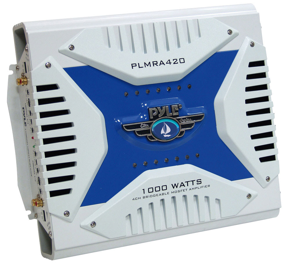 PYLE PLMRA420 Amplifier Marine 4 Channel 1000 Watts