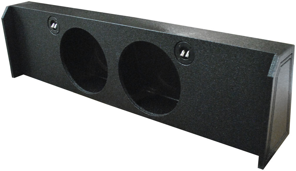 QPOWER QBFORD102009DF Dual 10” Empty Woofer Box For 2009-14 Ford F150 Under Seat Downfire
